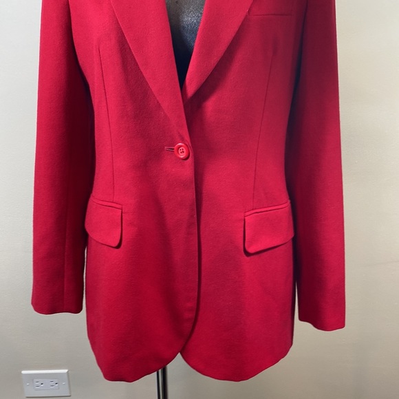 Classiques Entier wool red jacket size M B1D - Picture 6 of 14
